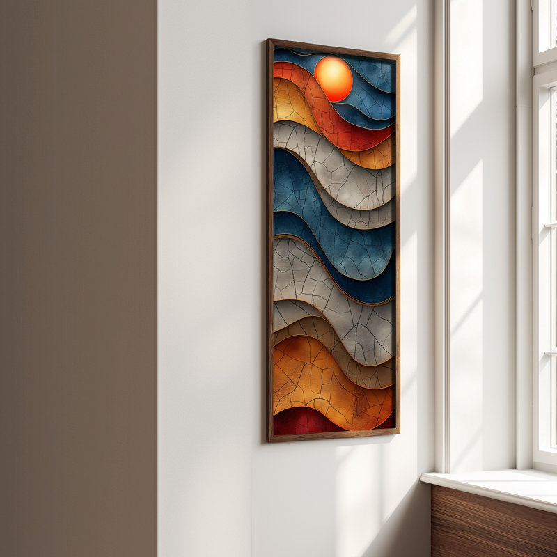 Élégante peinture décorative en panneau de fibres à densité moyenne, 15,8 po x 47,2 po | 100% UV imprimé sur panneau de fibres à densité moyenne de 3 mm avec cadre durable en bois de pin 100% (épaisseur: 0,14 pouce) | Art mural parfait pour le salon, la chambre à coucher et le bureau