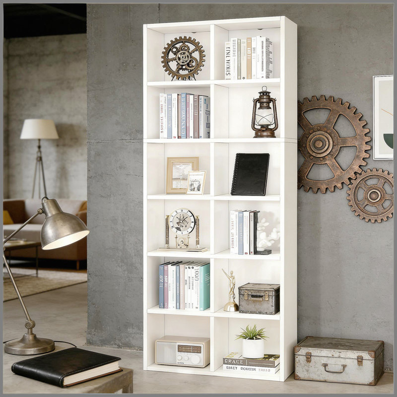 Compact Bookcase,Attractive Display Rack,Open Cabinet