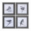 Eastern Blue BW III Hand Embelished Textured Framed Art Print Matted under Glass-397011329