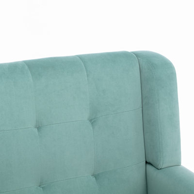 Ensemble de 2 fauteuils capitonnés rembourrés à dossier large