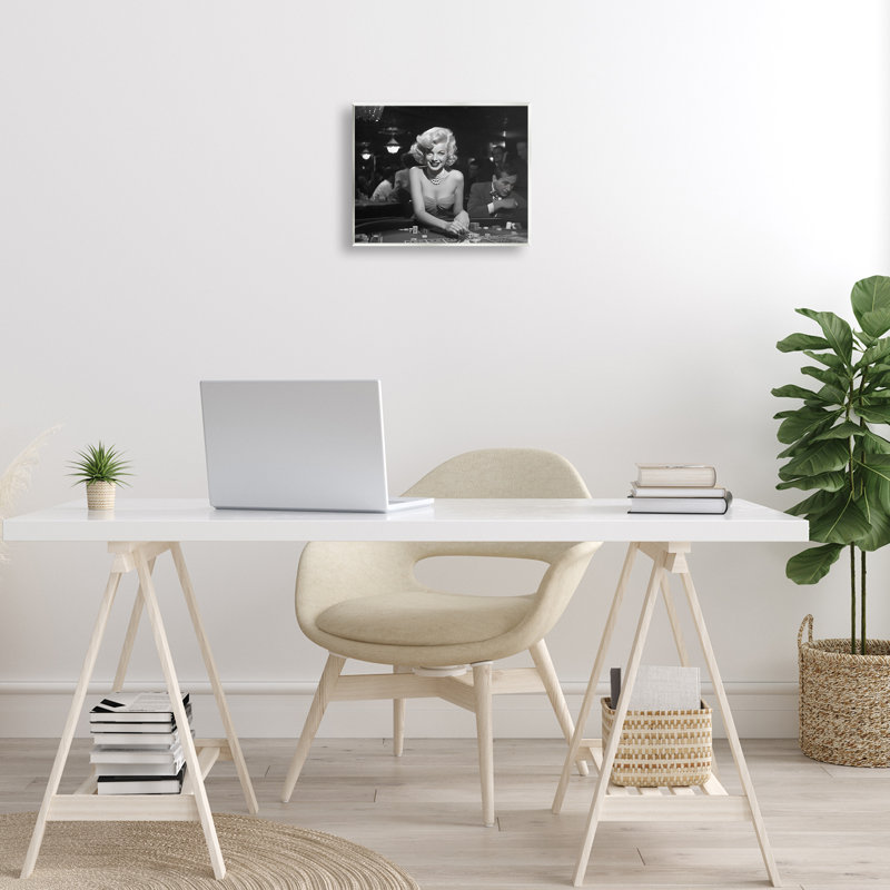«Iconic Marilyn Portrait», art mural sur bois par Lazar Studio