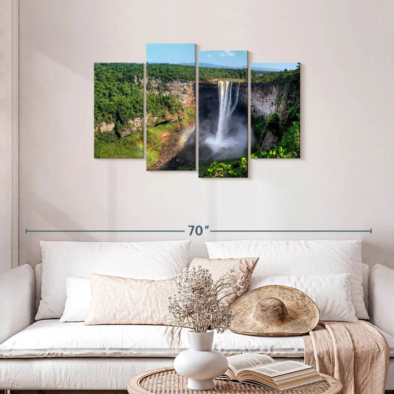 Guyana's Kaieteur Falls, 27" H x 43" W