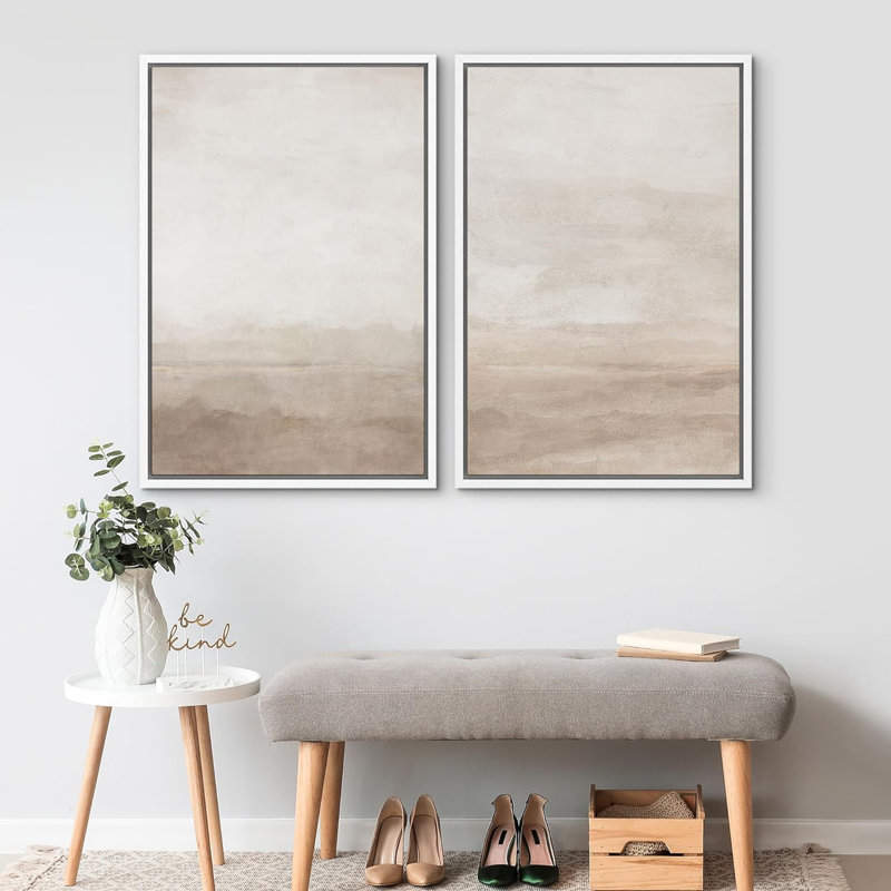 «Graffiti Style», 2 pièces sur toile, H 24 po x l 36 po, Cadre blanc
