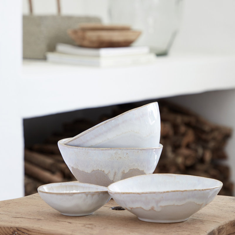 Brisa Handmade Stoneware Rice Bowl, Blue