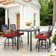 Alyne 4 - Person Rectangular Outdoor Dining Set with Cushions