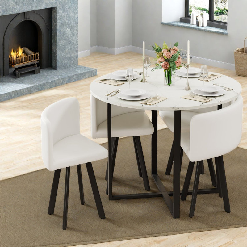 Ensemble de table de salle à manger 5 pièces Modern Modern