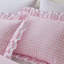 Ensemble de literie romantique en microfibre rose, style féminin pour chambre à coucher confortable