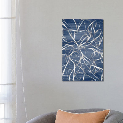 Branching Blue II by Kimberly Allen - Wrapped Canvas Print