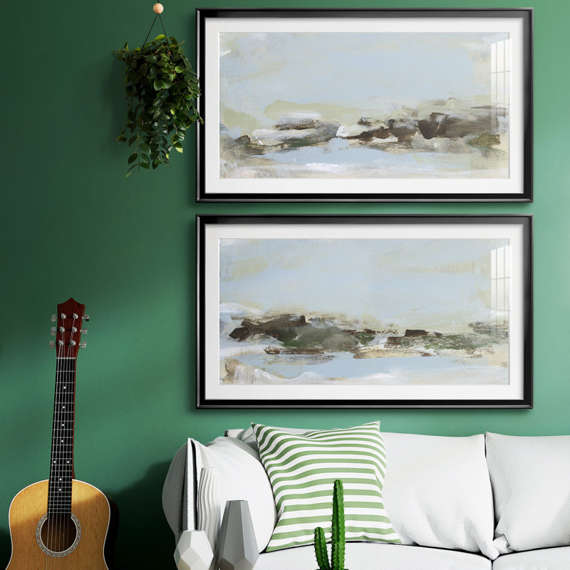 «Summer Dream I», reproduction encadrée de qualité supérieure, prête à être accrochée, H 10,5 po x l 18,5 po x P 1 po, Noir