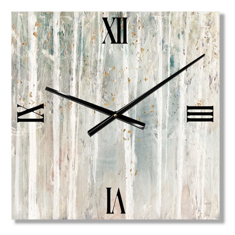 Horloge murale traditionnelle A Woodland Walk in the Forest III, Moyen
