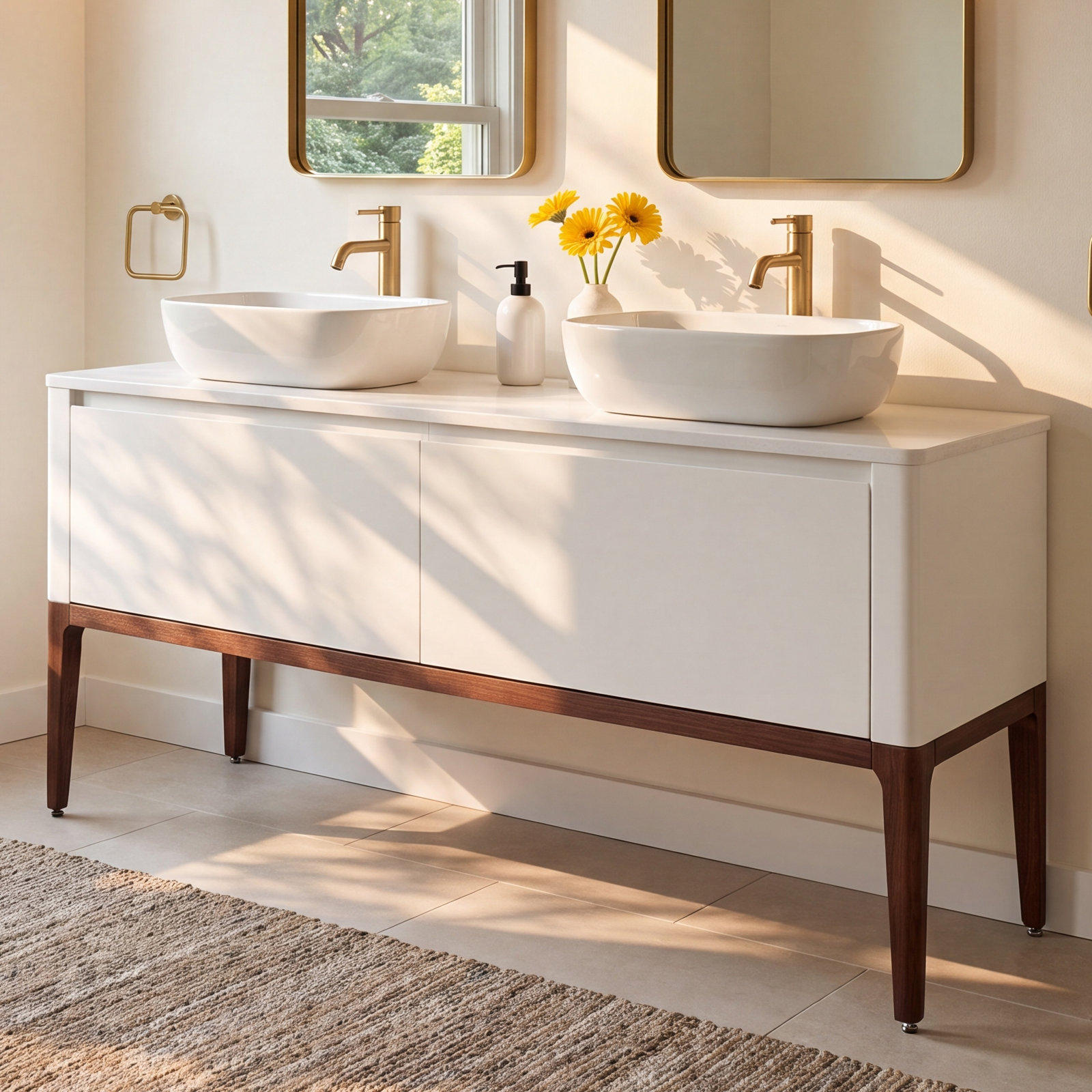 Jaymie 60'' Double Bathroom Vanity