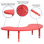 Table d'activité demi-lune en plastique pour enfants-7165796
