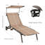 Lelouch Outdoor Metal Chaise Lounge