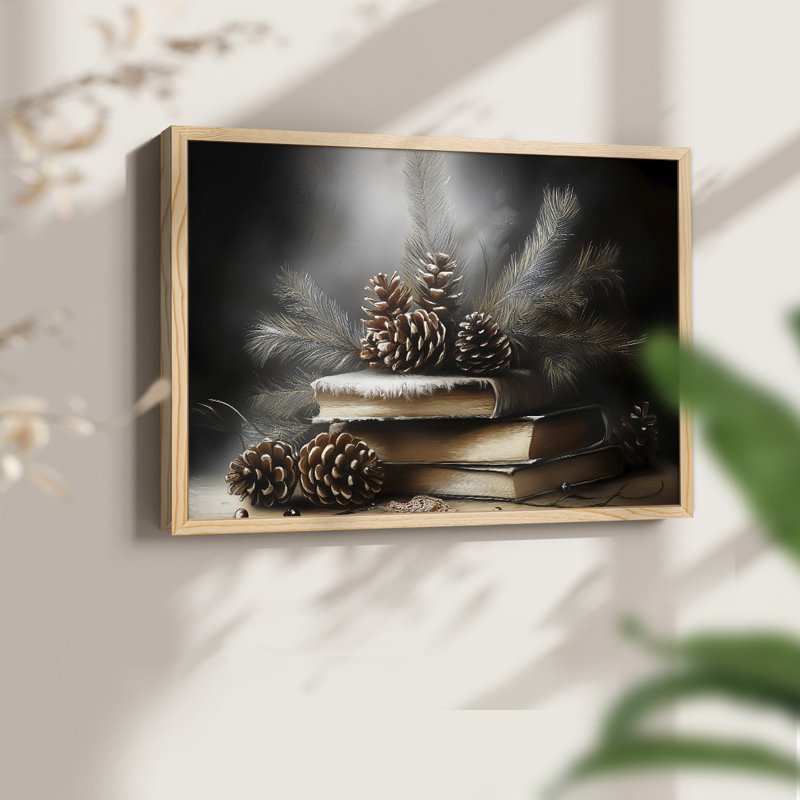 Art de Noël - DCCDXCII - Reproduction encadrée - Restickable, Naturel, H 11 po x l 14 po
