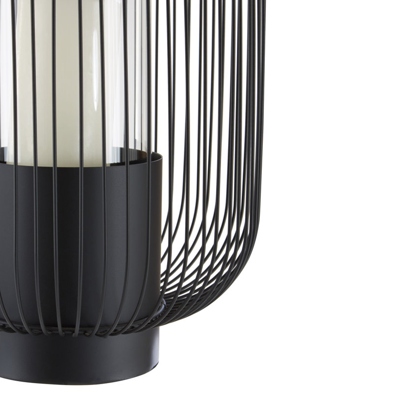 Cockrell Metal Tabletop Lantern, 36cm H x 27cm W x 27cm D