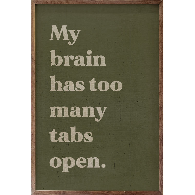 Too Many Tabs Open Green, H 8 po x l 5 po, Vert