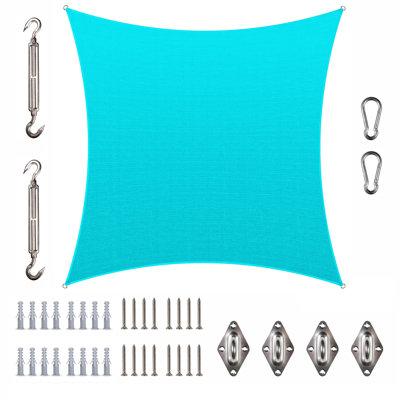Toile d'ombrage carrée Royal Shade avec quincaillerie