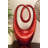 Polystone Swirl Abstract Decorative Red Sculpture-107635934