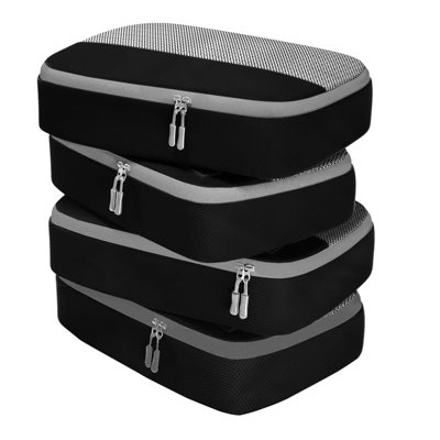 Cubes de taille moyenne pour valises - Ensemble de 4 cubes de voyage - Cubes de voyage