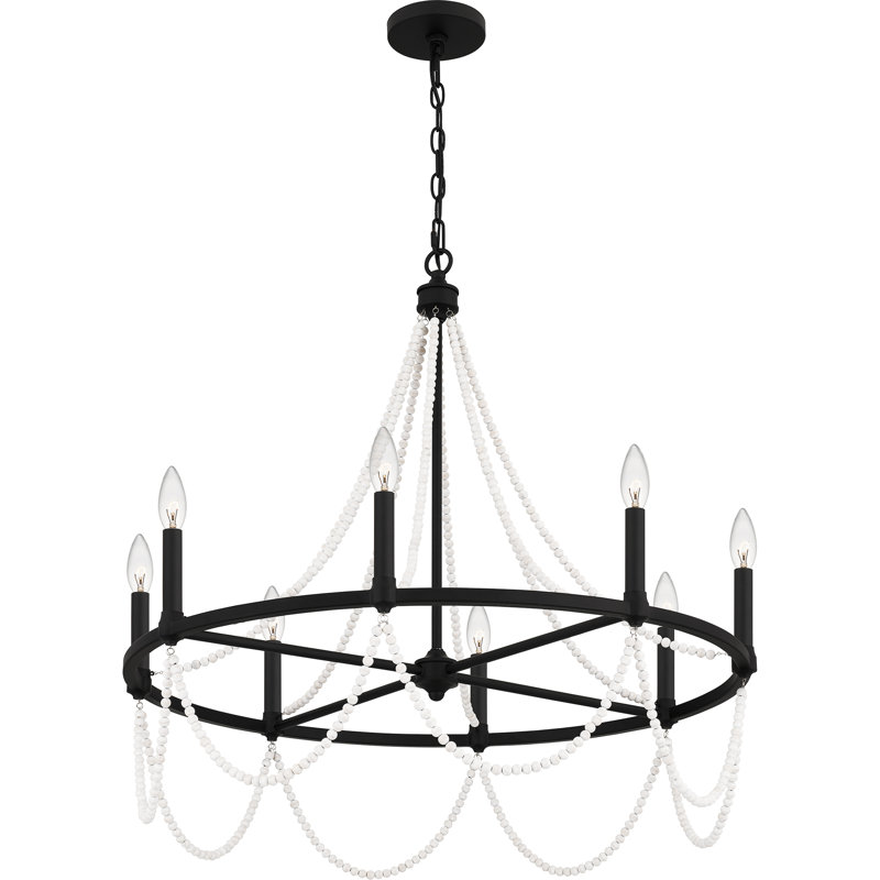 8 - Light Steel Dimmable Classic / Traditional Chandelier