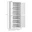Armoire de rangement pour garde-manger de 72,5 po HOMcom, armoire de cuisine autoportante avec 4 portes et tablettes réglables pour la salle à manger-192840705