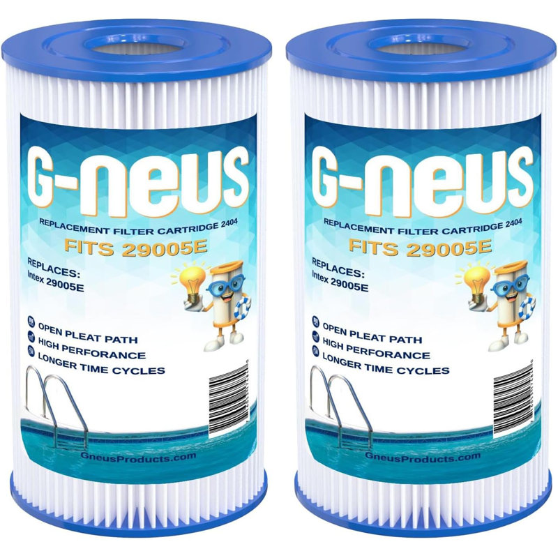 GNEUS-2404 Pool & Spa Replacement Filter, 2 Pack