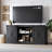 Rustic TV Stand With Barn Door-1391107533