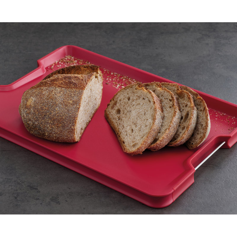 Cut & Carve Plus Multifunction Cutting Board, 13.25" W x 18.5" L, Red