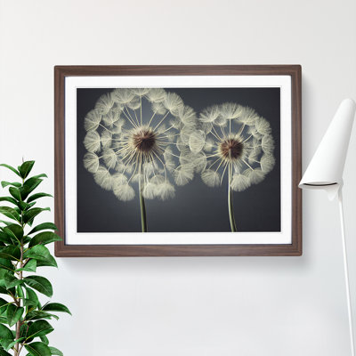 Creative Dandelion Flowers - Framed Print