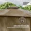 Abri à baldaquin élégant, pavillon de jardin extérieur, pavillon de jardin à toit souple-126368250