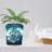 Resin Nautical Wastebasket Sea Turtle Wave Design