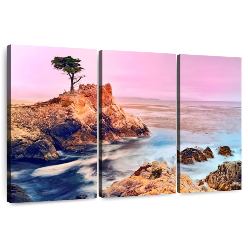 Gillard The Lone Cypress Pebble Beach, H 24 po x l 38 po