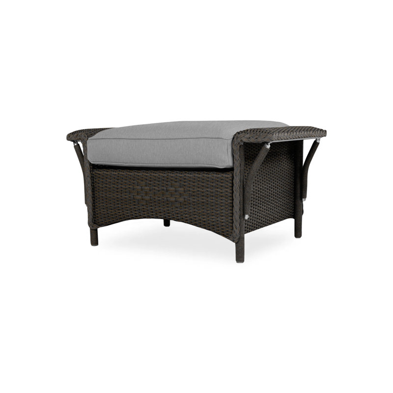 Nantucket Outdoor Ottoman, Sandberg Flax, Mink