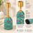  Aqua Flora Tapered Candleholder-1635715925