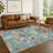 Machine Washable Indoor/Outdoor Chantille ACN2649 Botanical Rug-697883369-697883383