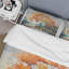 Ensemble de housse de couette à motif floral orange érable orange Majestic I-1687902329