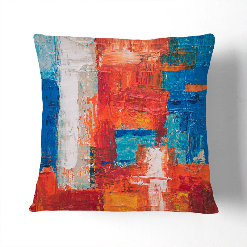 Abstract Square Throw Cushion, 55 x 55 cm