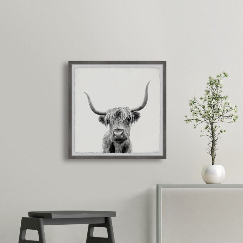 Just A Hairy Face - Single Picture Frame Print, 30cm H x 30cm W x 3.81cm D