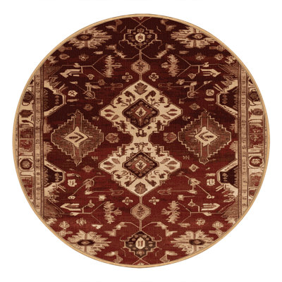 Machine Washable Persian Brown Area Rug