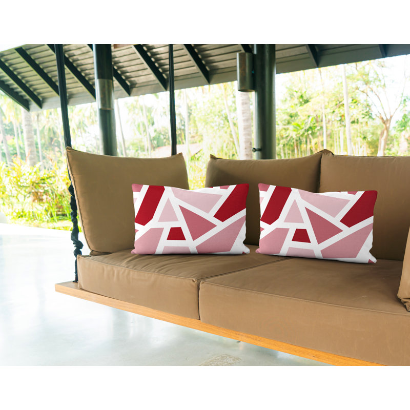 Coussin carré intérieur / extérieur Marion, Rouge
