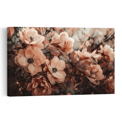 Pétales en harmonie - Affiche murale classique et élégante de pivoine rétro - Nature