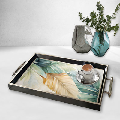Élégant plateau en verre de 19,7 po x 11,4 po x 1,4 po | Fabrication 100% verre durable | Facile à nettoyer avec un chiffon humide | Idéal pour le service, la présentation décorative et l'organisation | Ajout élégant à la décoration intérieure