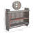 Torched Wood Wall Mounted 3 Tier Bathroom Shelf Storage Display Rack With 23-Inch Towel Bar