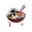 Great Ramen Wave - Wrapped Canvas Print-139574409