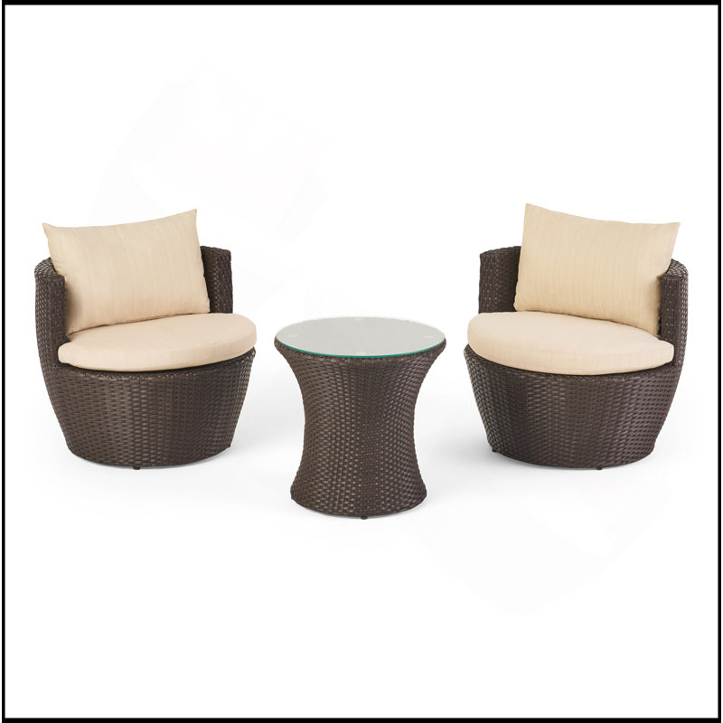 3PC PE CHAT ENSEMBLE, Beige, Brun + beige