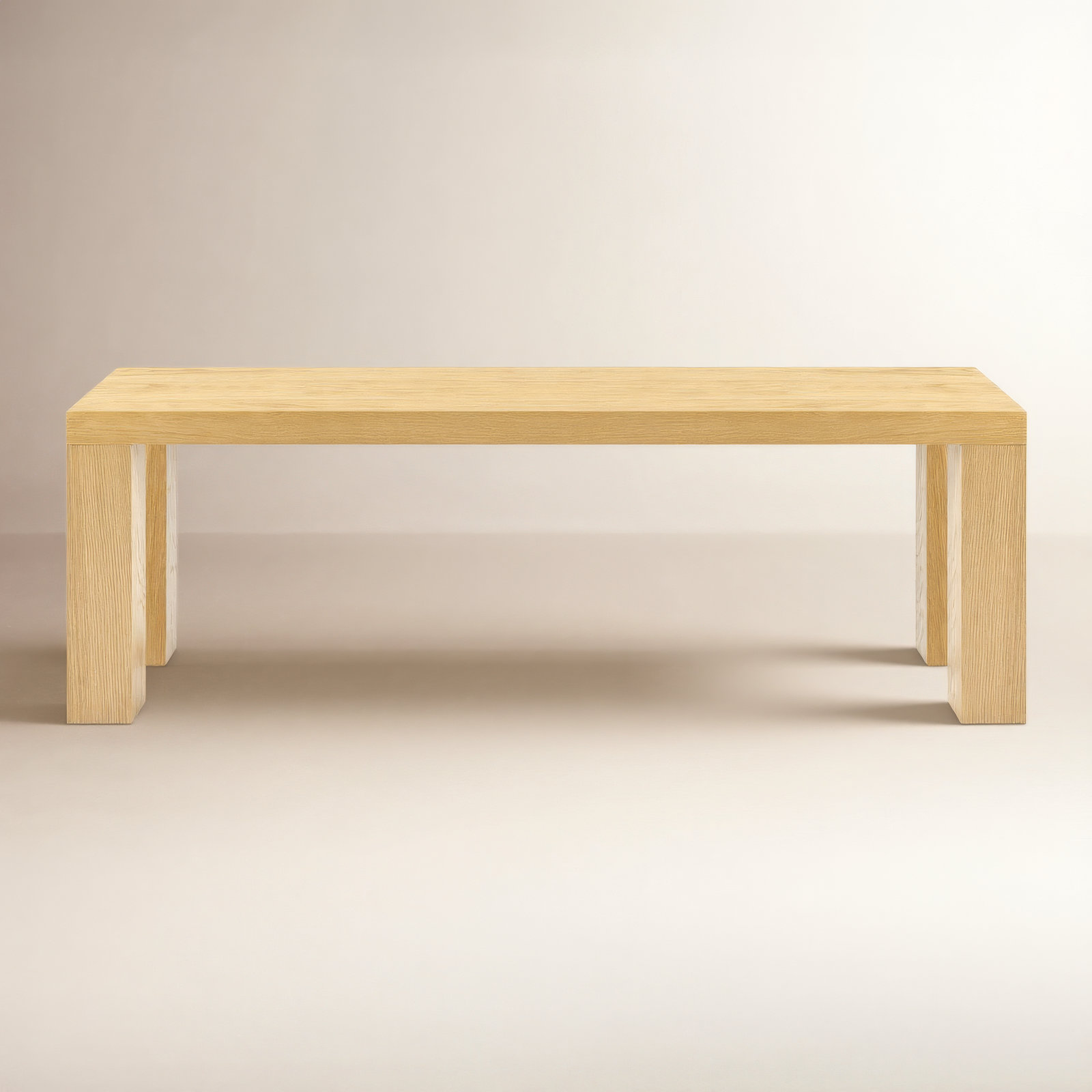Carson Dining Bench, 19" H x 57" W x 15" D, Oak