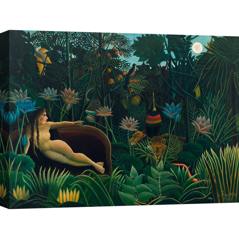 The Dream by Henri Rousseau - Wrapped Canvas Print, 60cm H x 80cm W x 4cm D