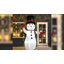 Bonhomme de neige ondulé gonflable à DEL
