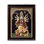 Durga Tanjore à dix bras Mahishasura-Mardini | Couleurs traditionnelles avec or 24 carats | Structure en bois de teck