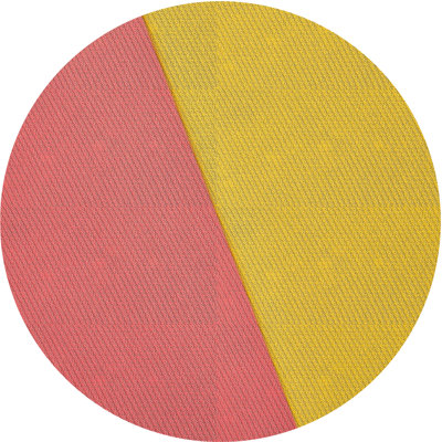 Tapis orange à motifs/zone saumon